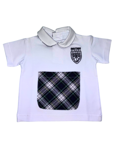 Polo Blanco Manga Corta