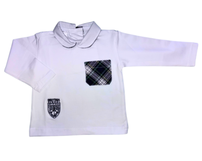 Polo Blanco Manga Larga